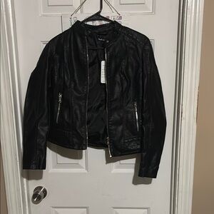 Women's Black Leather Jacket